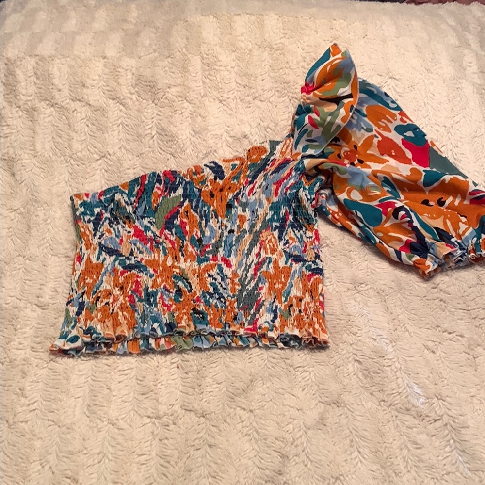 Colorful Abstract Women's Top